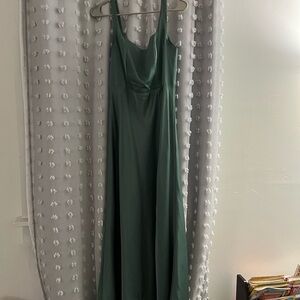 Birdy Grey Eucalyptus Satin Bridesmaid Dress